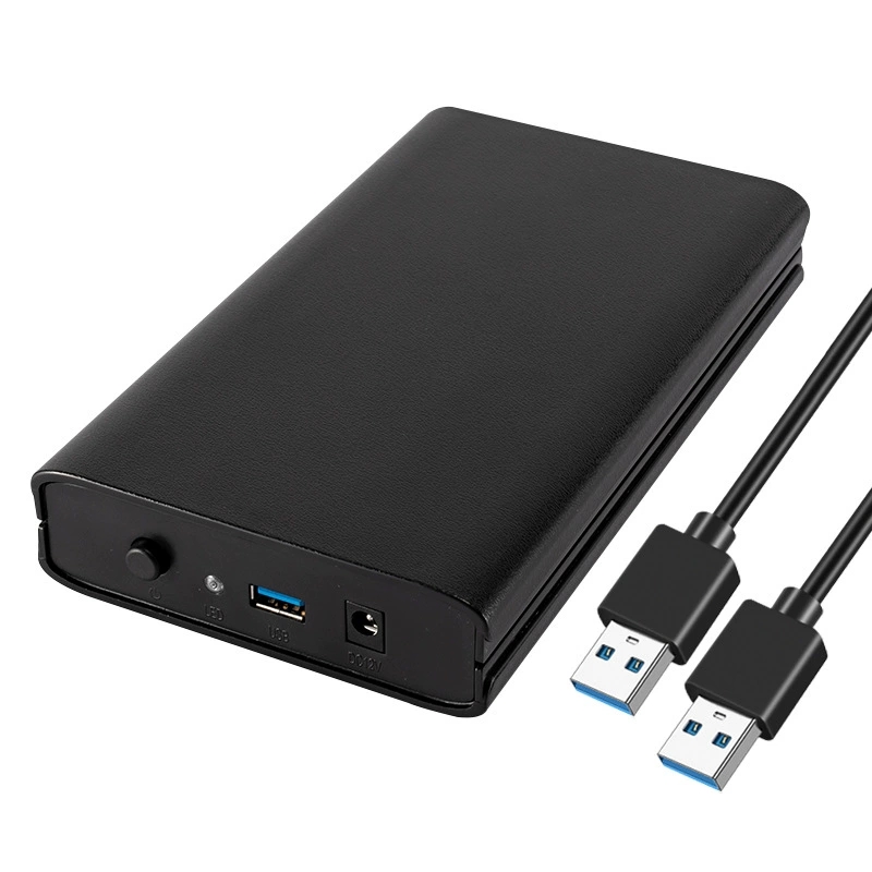 black USB 3.0 External Hard Drive for Desktop Computers 3.5-inch USB to SATA Adapter